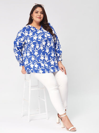 PLUS SIZE BLOOMTOPS: WHERE FASHION FLOURISHES WITH DELICATE FLORAL ELEGANCE | XL - 6XL
