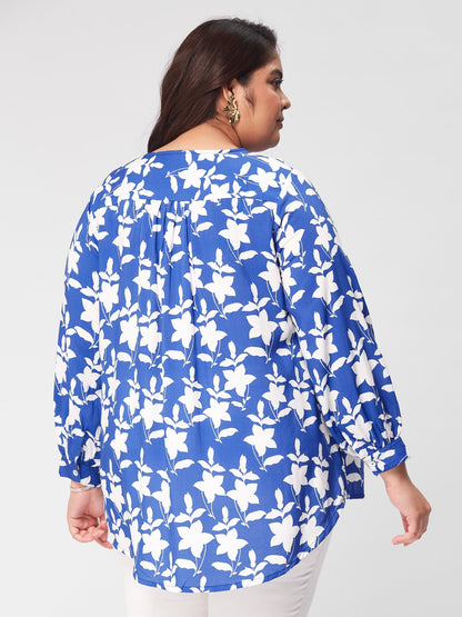 PLUS SIZE BLOOMTOPS: WHERE FASHION FLOURISHES WITH DELICATE FLORAL ELEGANCE | XL - 6XL