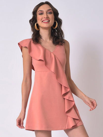 Sleeveless A-Line Mini Dress