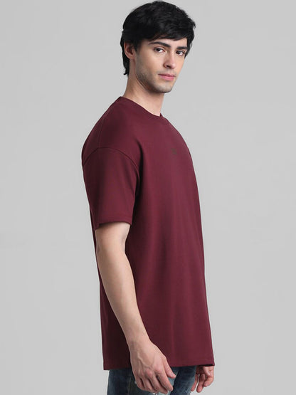 Drop-Shoulder Pure Cotton Oversized T-shirt