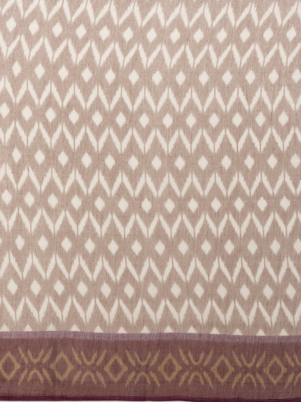 Divine Drapes Peach Ikat Design saree