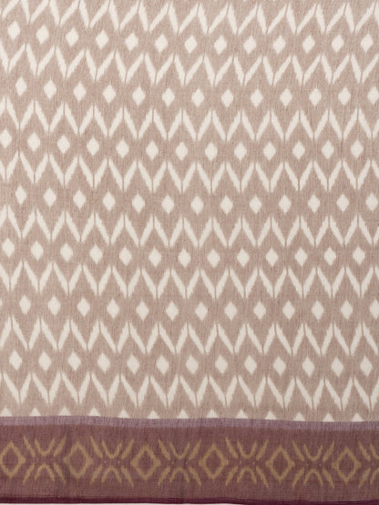 Divine Drapes Peach Ikat Design saree