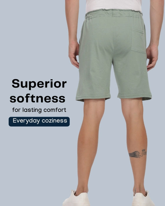 Everyday Cotton Shorts in Mint Green