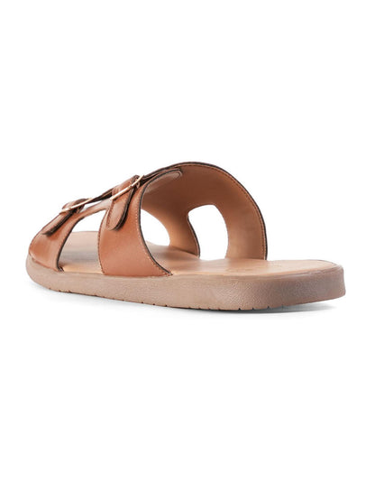 T-Rad Classic Double Monk Strap Sandals - Tan - UK 10 EU 44