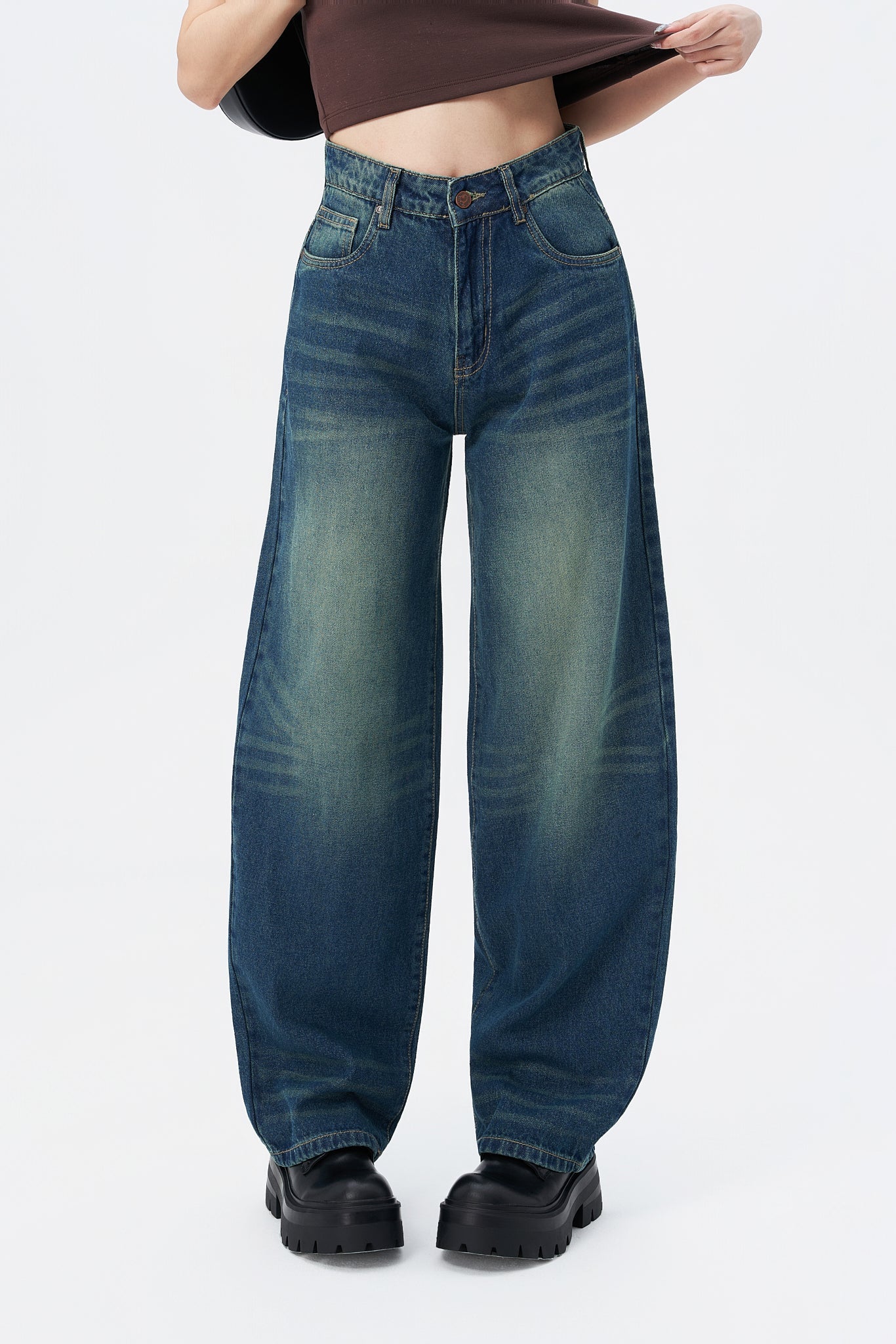 Interstellar Blue Baggy Jeans