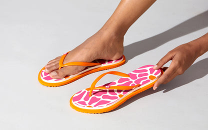 Neeman's Printed Flip Flops for Women | Comfortable and Light Weight Slippers