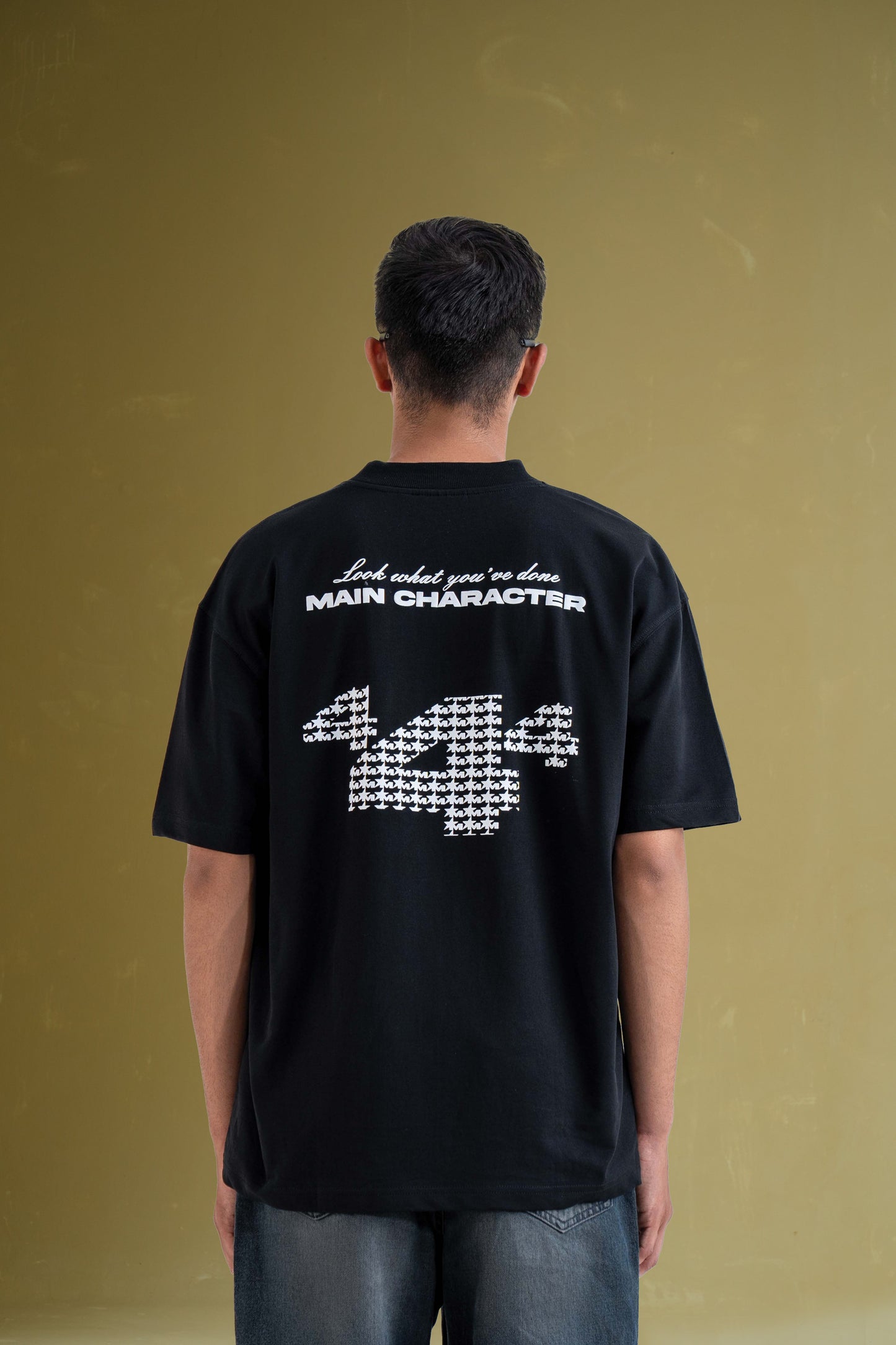 Star Boy Black Oversized T-Shirt