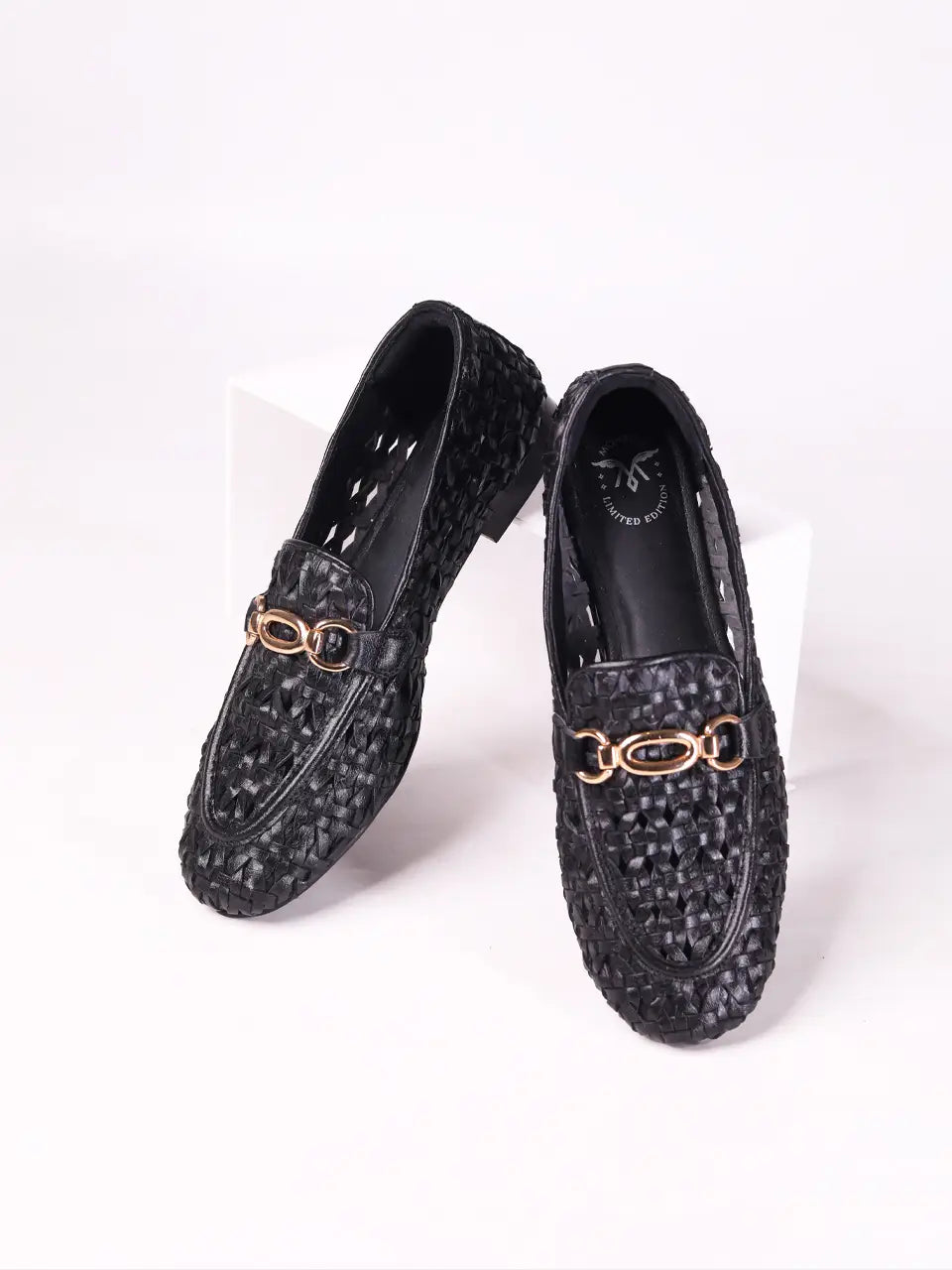 Cora Black Flat Loafers