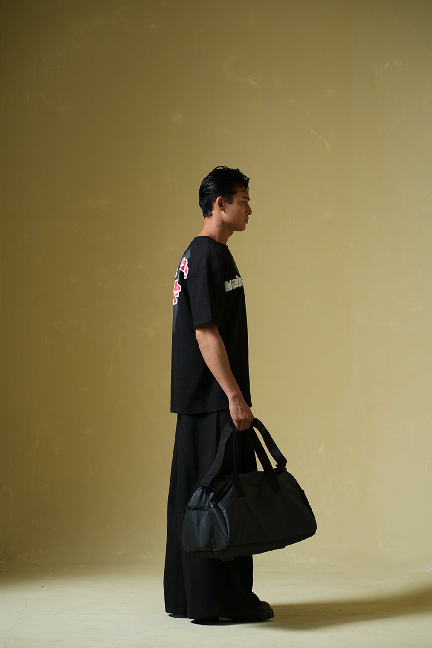 Talk Later Black Oversized T-shirt