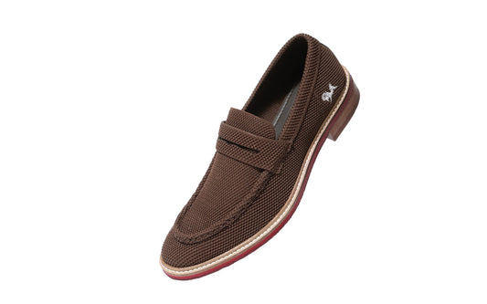 Neeman's Block Heel Loafers for Mens | Breathable Knit Upper Comfortable & Flexible EVA Sole