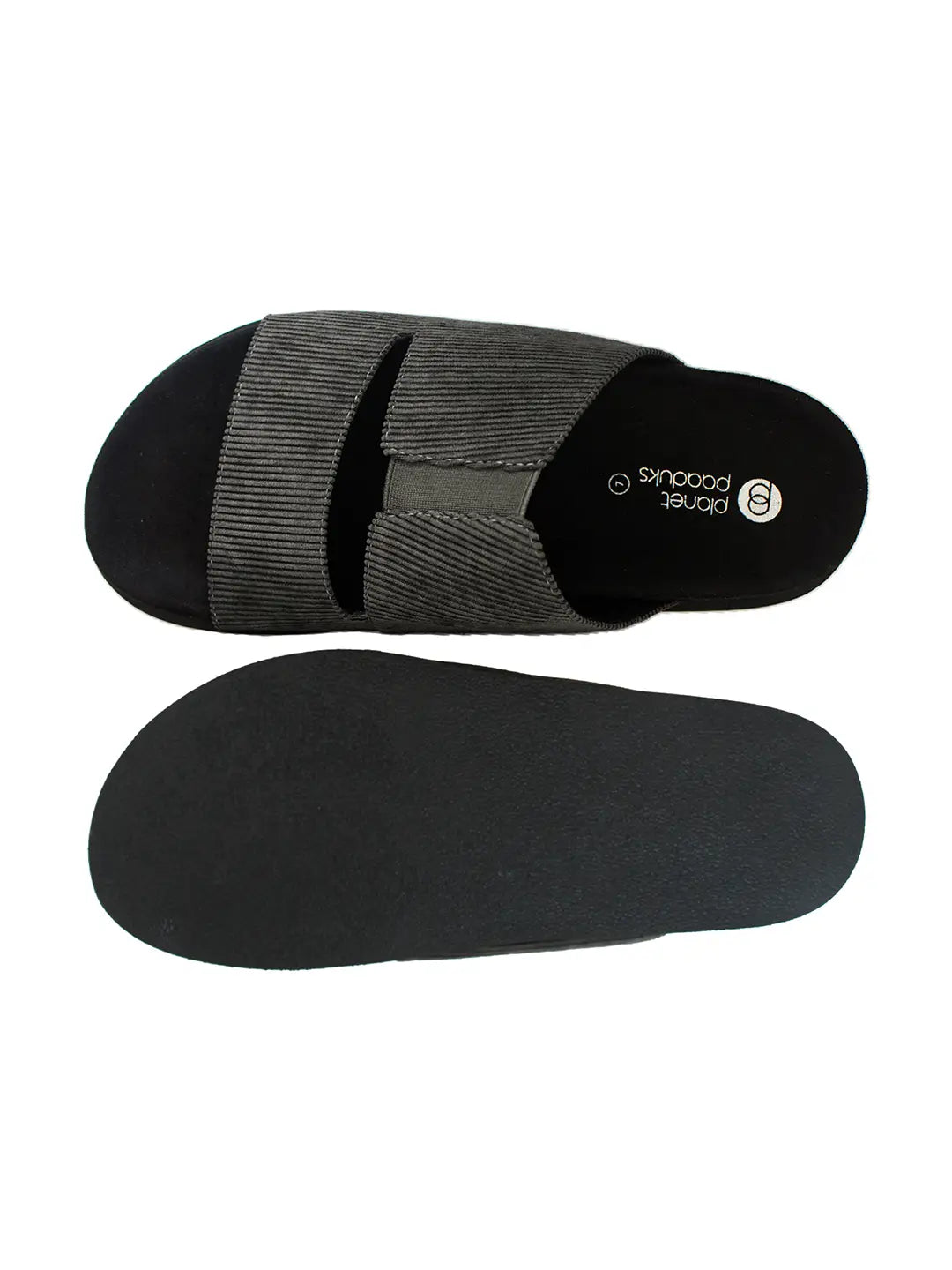 Paaduks Finn Cloak Corduroy Grey Men Slides