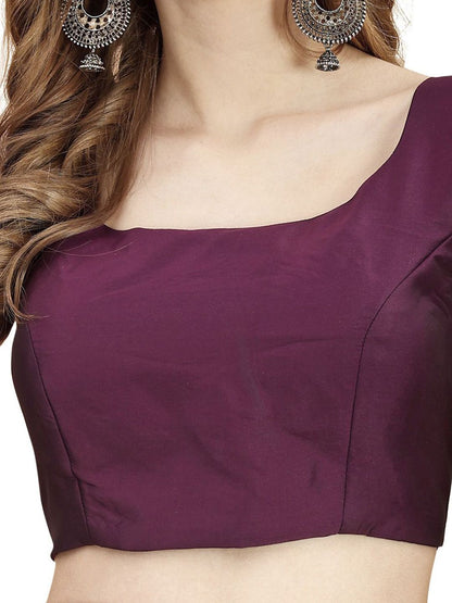 Square Neck Sleeveless Saree Blouse