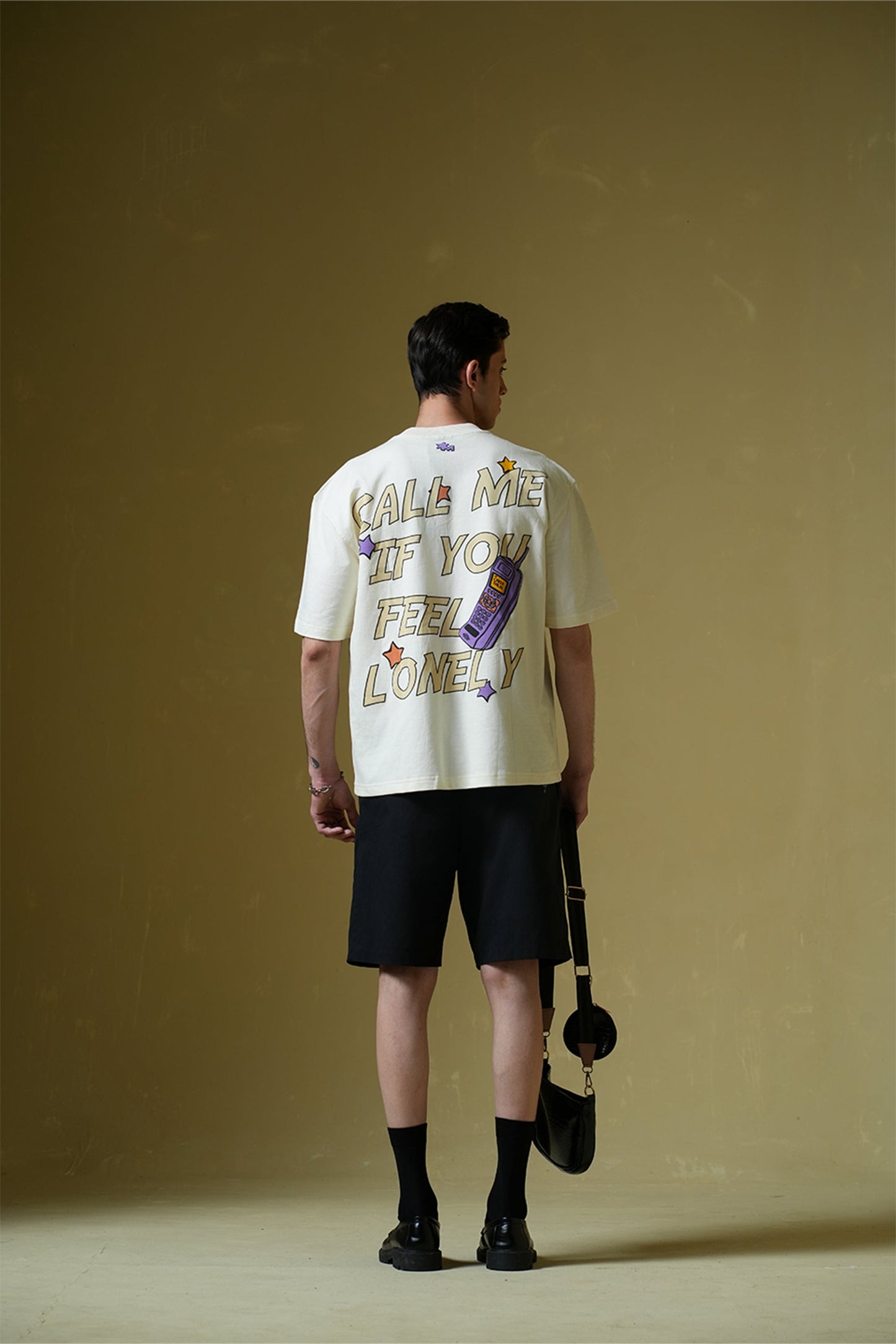 Call Me Cream Oversized T-Shirt