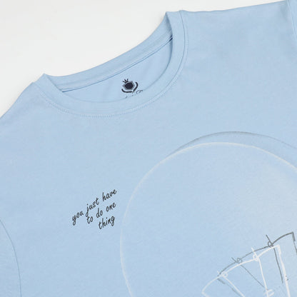 Powder Blue Men's Creative Process Bulb Graphic Tee