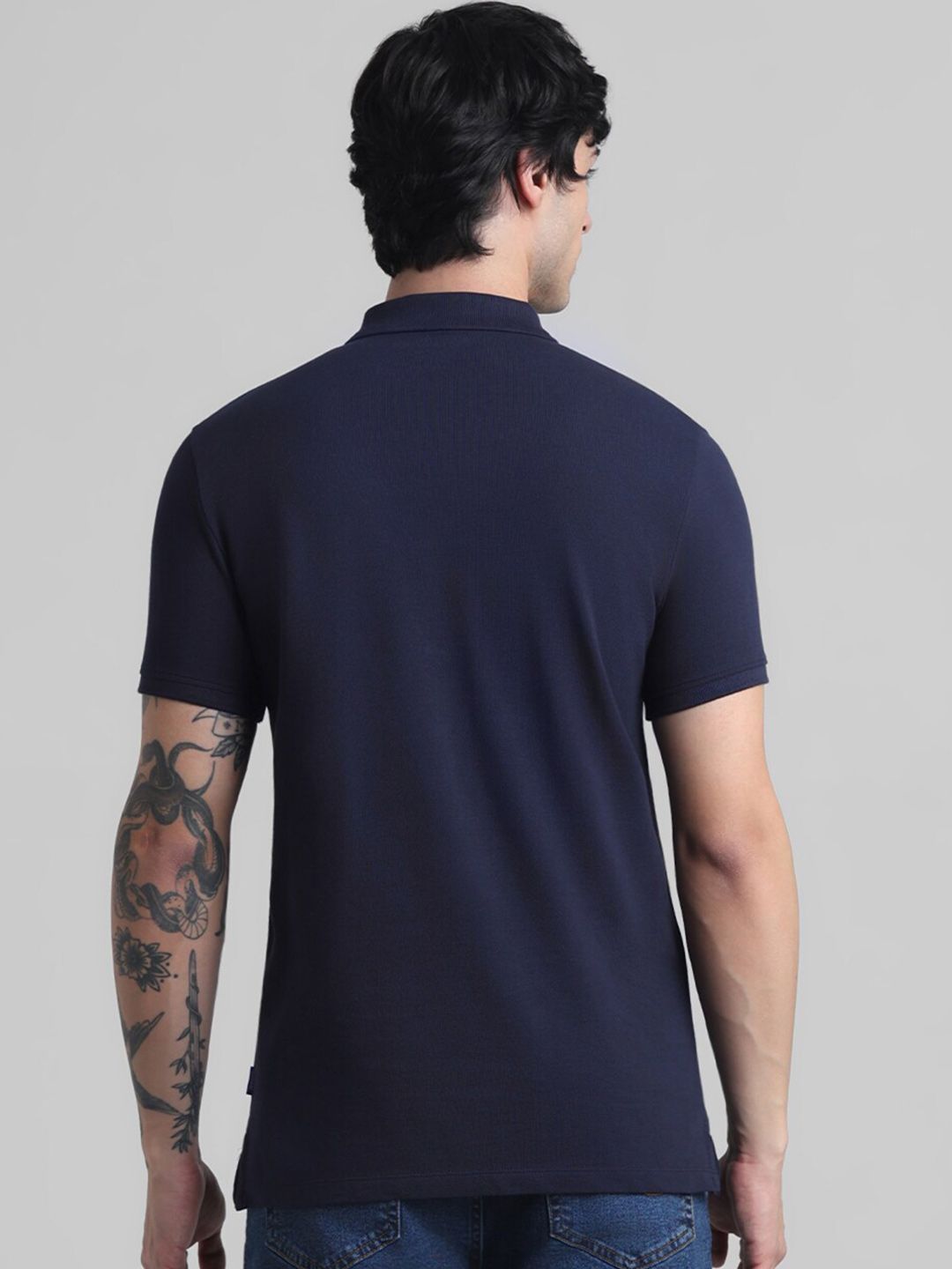 Polo Collar Slim Fit Pure Cotton T-shirt