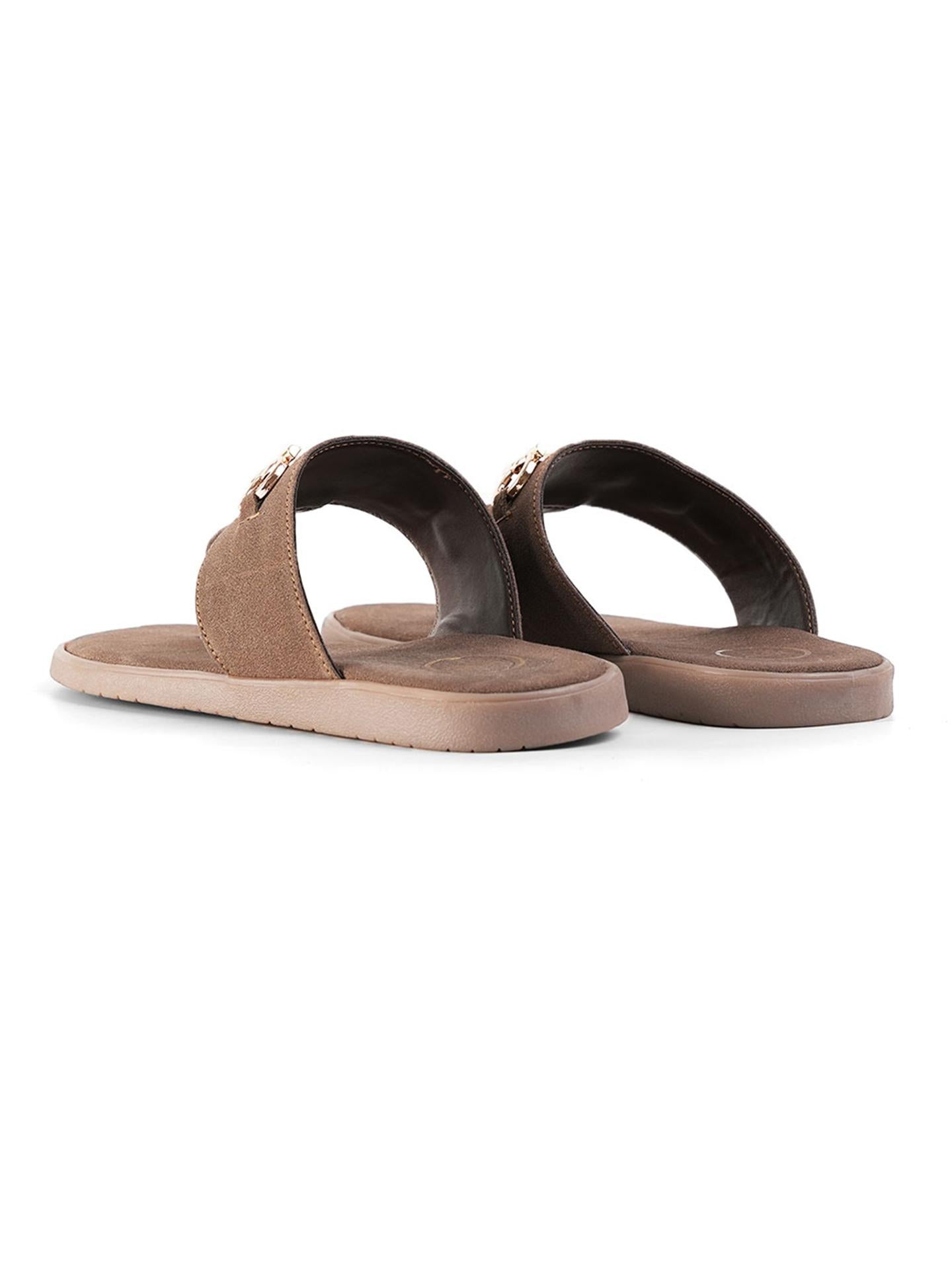 T-Rad Luxe Horsebit Sandals - Brown