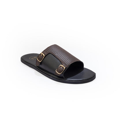 T-Rad Double Monk Strap Sandals - Black|Brown
