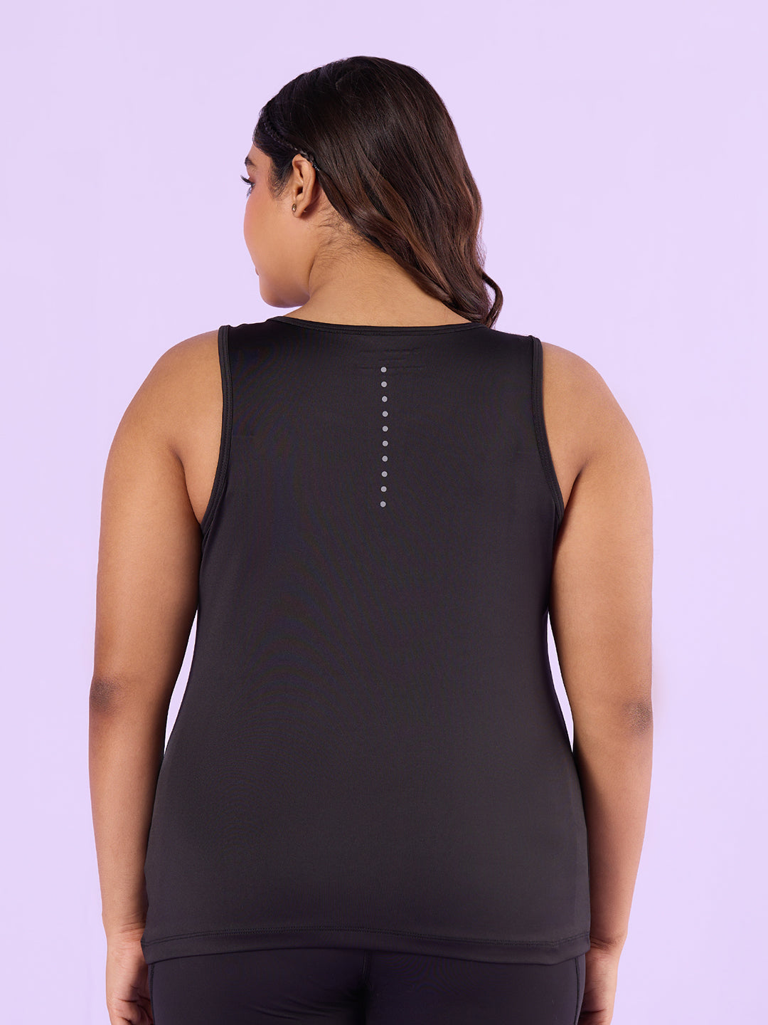 PLUS SIZE BLACK KNITTED TANK TOP | XL - 6XL