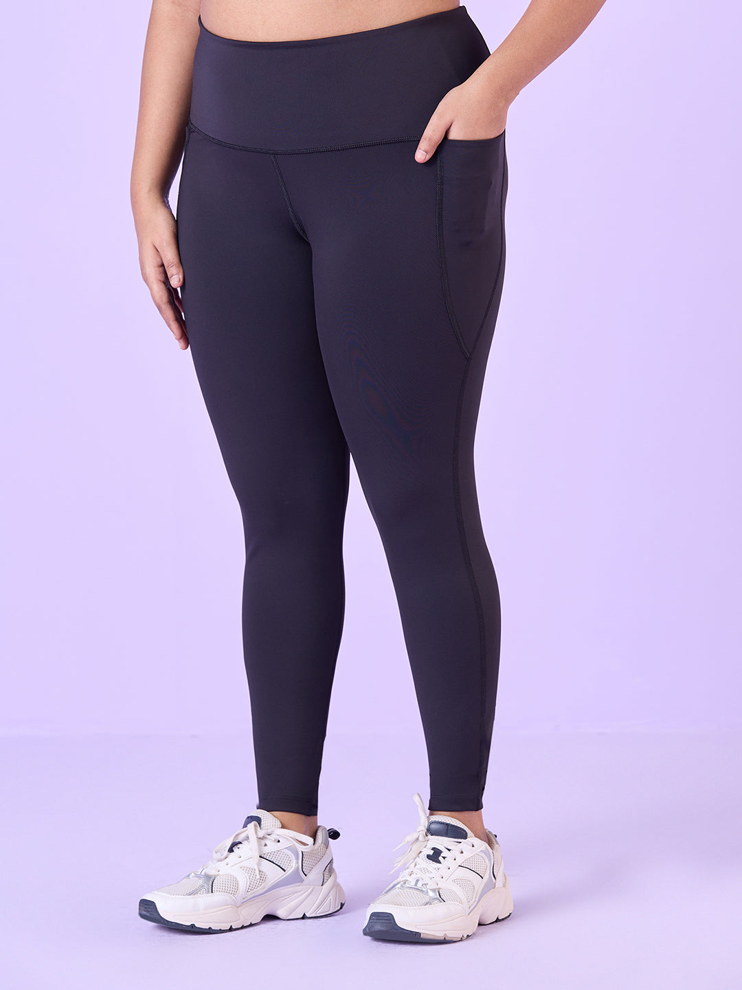 KNITTED VISCOSE STRETCH LEGGINGS
