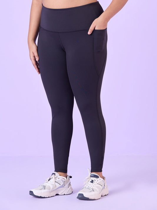 KNITTED VISCOSE STRETCH LEGGINGS