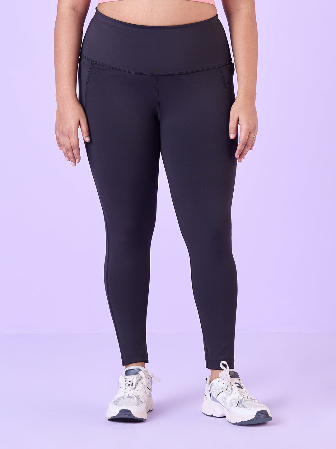 KNITTED VISCOSE STRETCH LEGGINGS