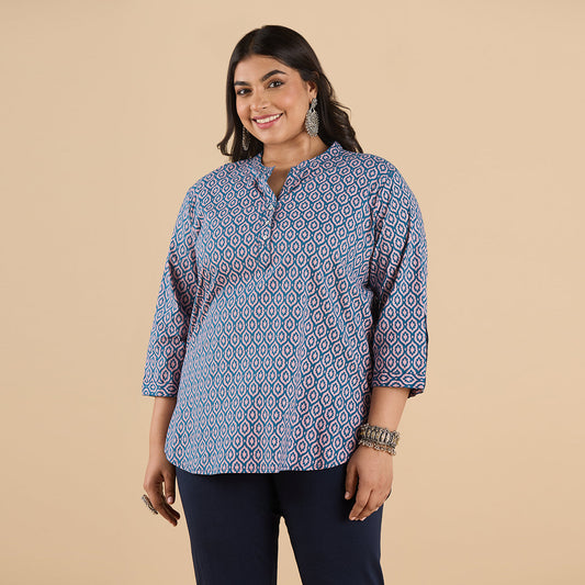 PLUS SIZE PRINTED COTTON KURTI | XL - 6XL