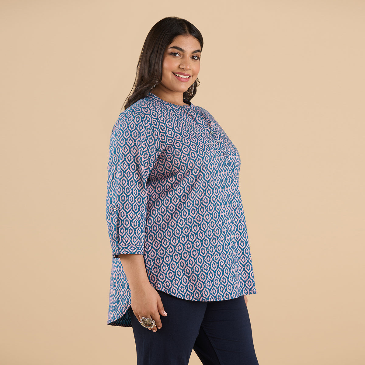 PLUS SIZE PRINTED COTTON KURTI | XL - 6XL