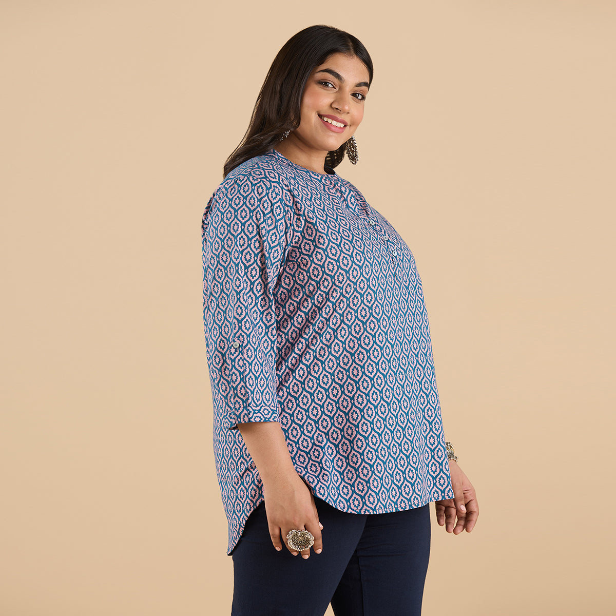 PLUS SIZE PRINTED COTTON KURTI | XL - 6XL