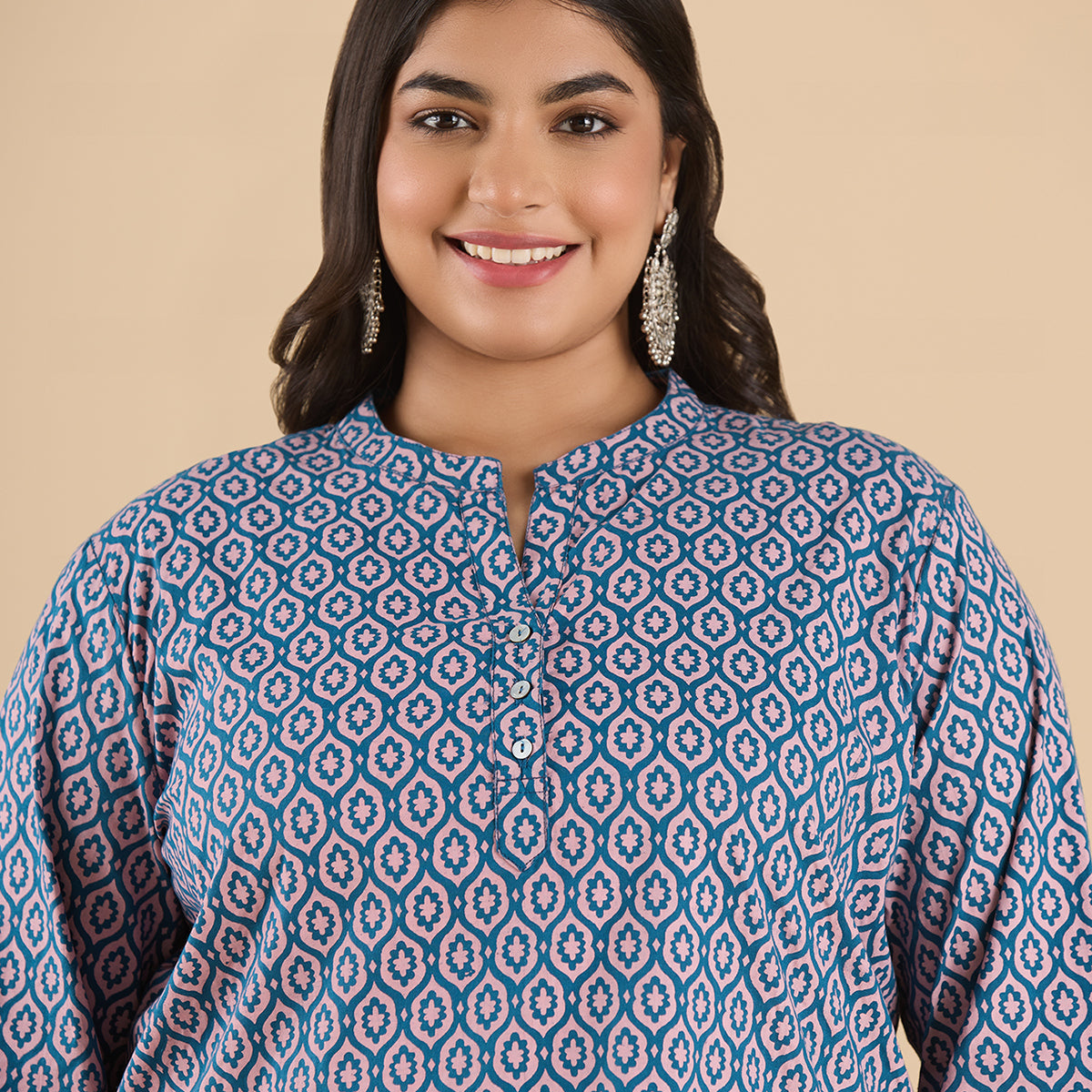 PLUS SIZE PRINTED COTTON KURTI | XL - 6XL