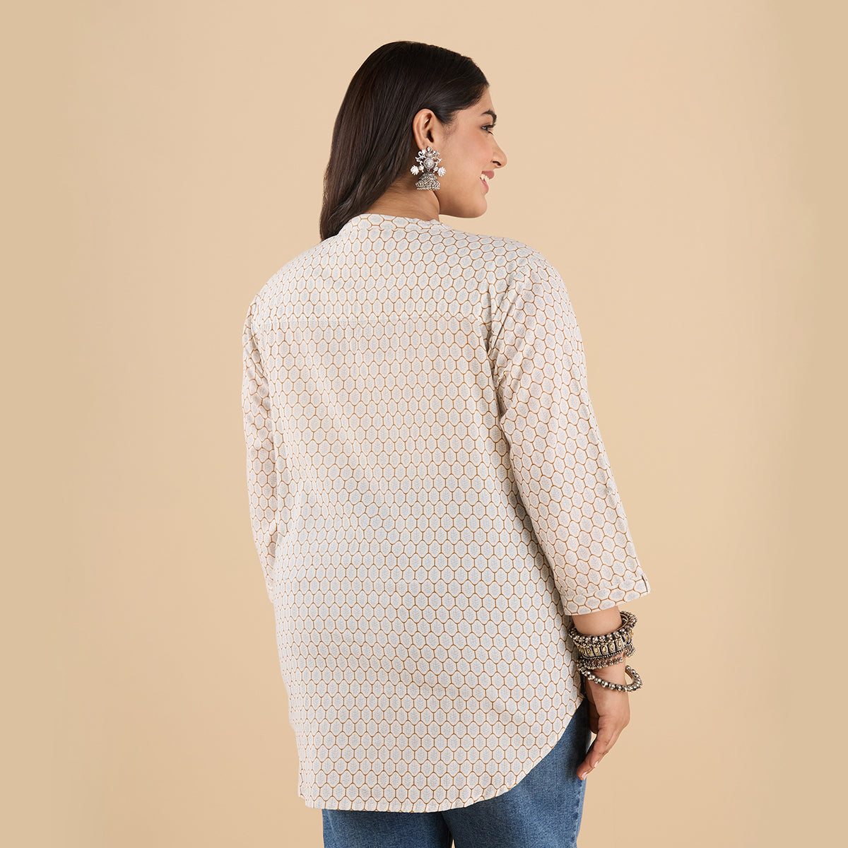 PLUS SIZE PRINTED COTTON KURTI | XL - 6XL