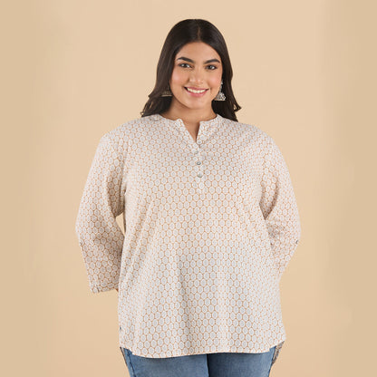 PLUS SIZE PRINTED COTTON KURTI | XL - 6XL
