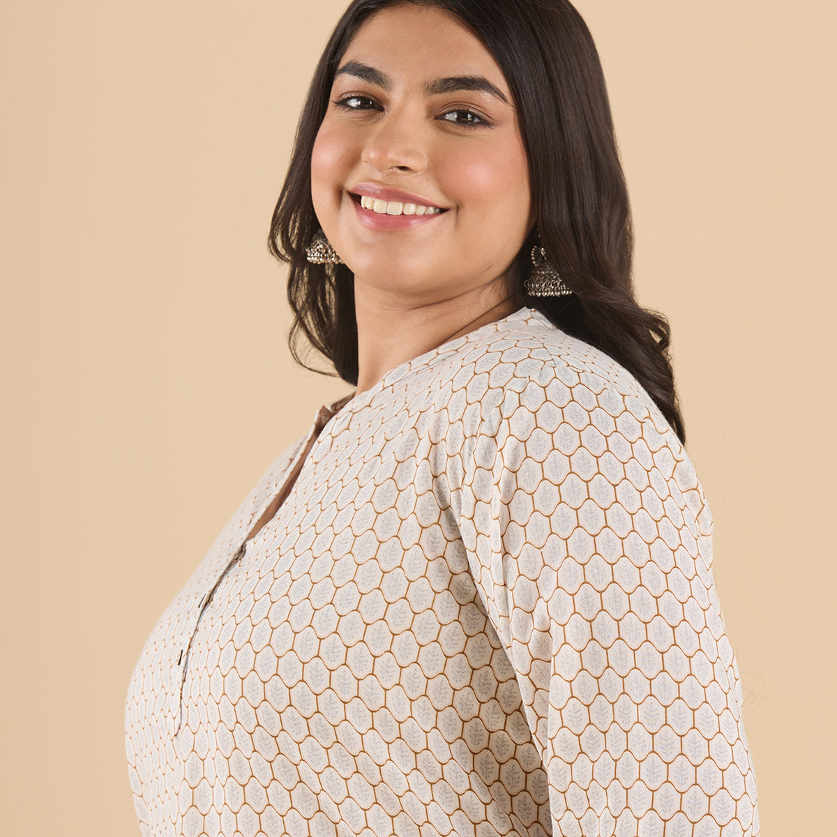 PLUS SIZE PRINTED COTTON KURTI | XL - 6XL