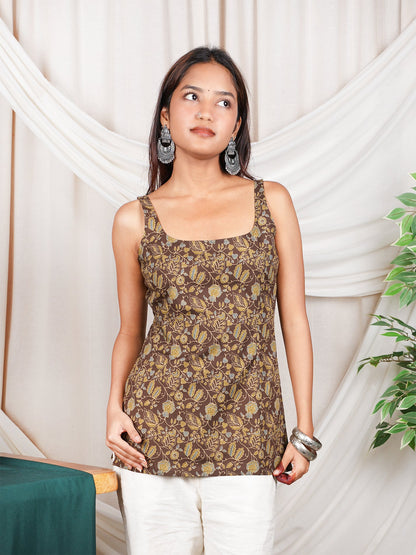 Zeel Deep Back Short Kurti