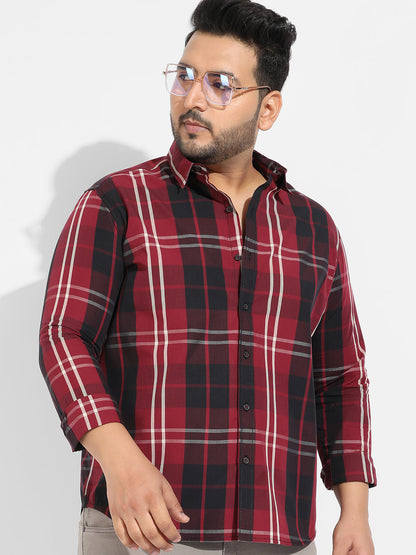 Plaid Red Cotton Shirt