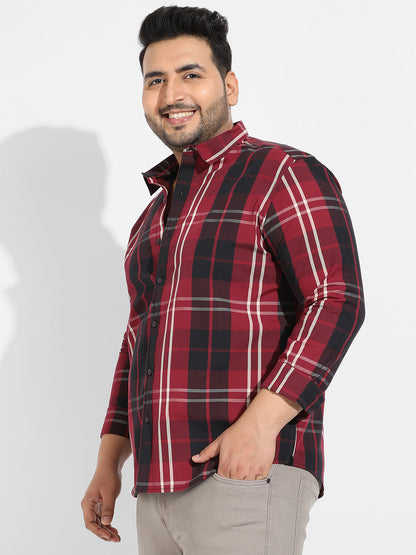 Plaid Red Cotton Shirt