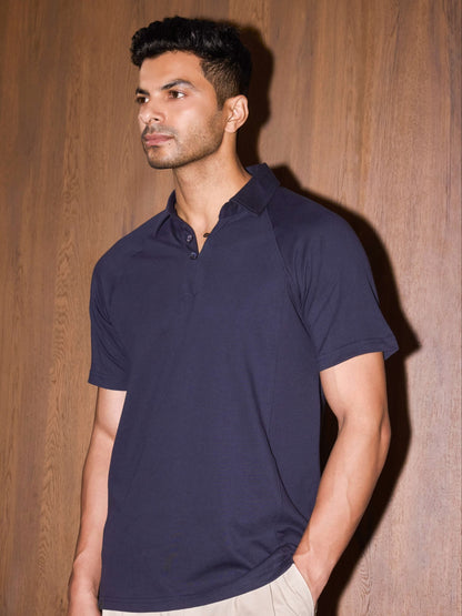 Loop Raglan Polo Cotton