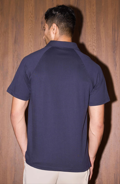 Loop Raglan Polo Cotton
