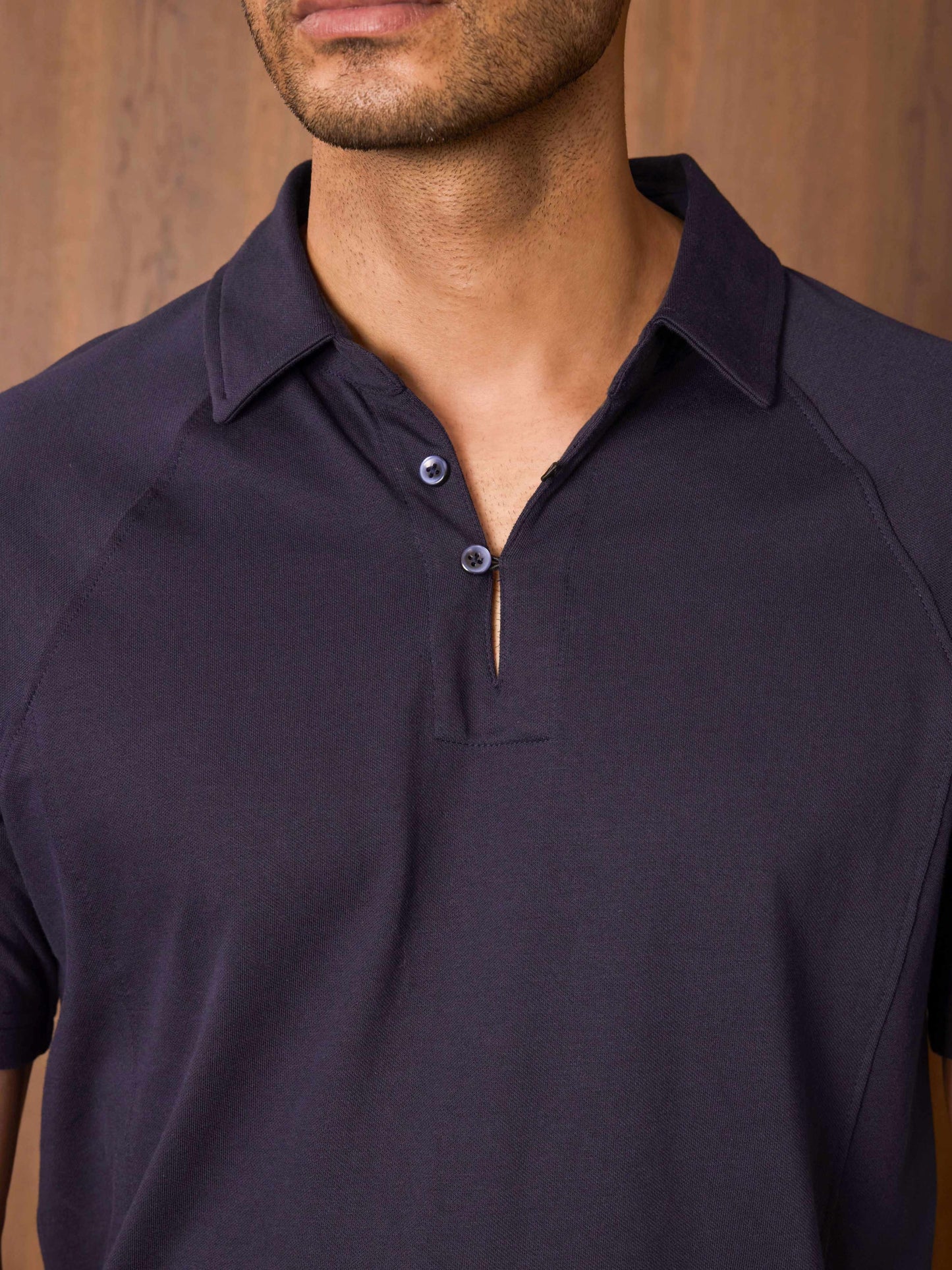 Loop Raglan Polo Cotton