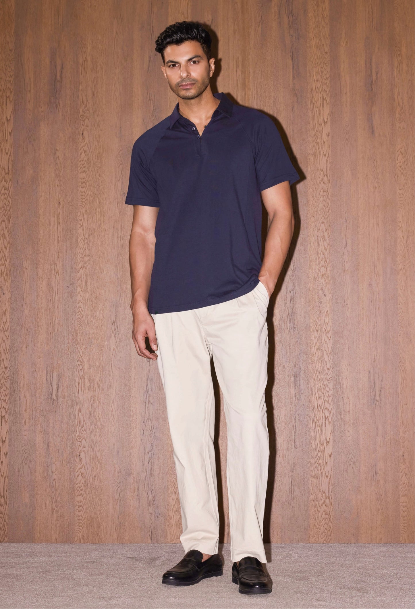 Loop Raglan Polo Cotton