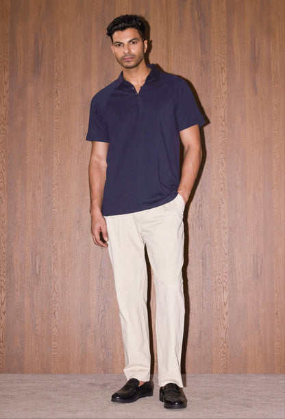 Loop Raglan Polo Cotton