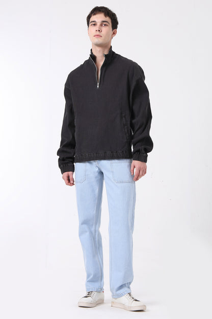 Corduroy Alpine Pullover - Black