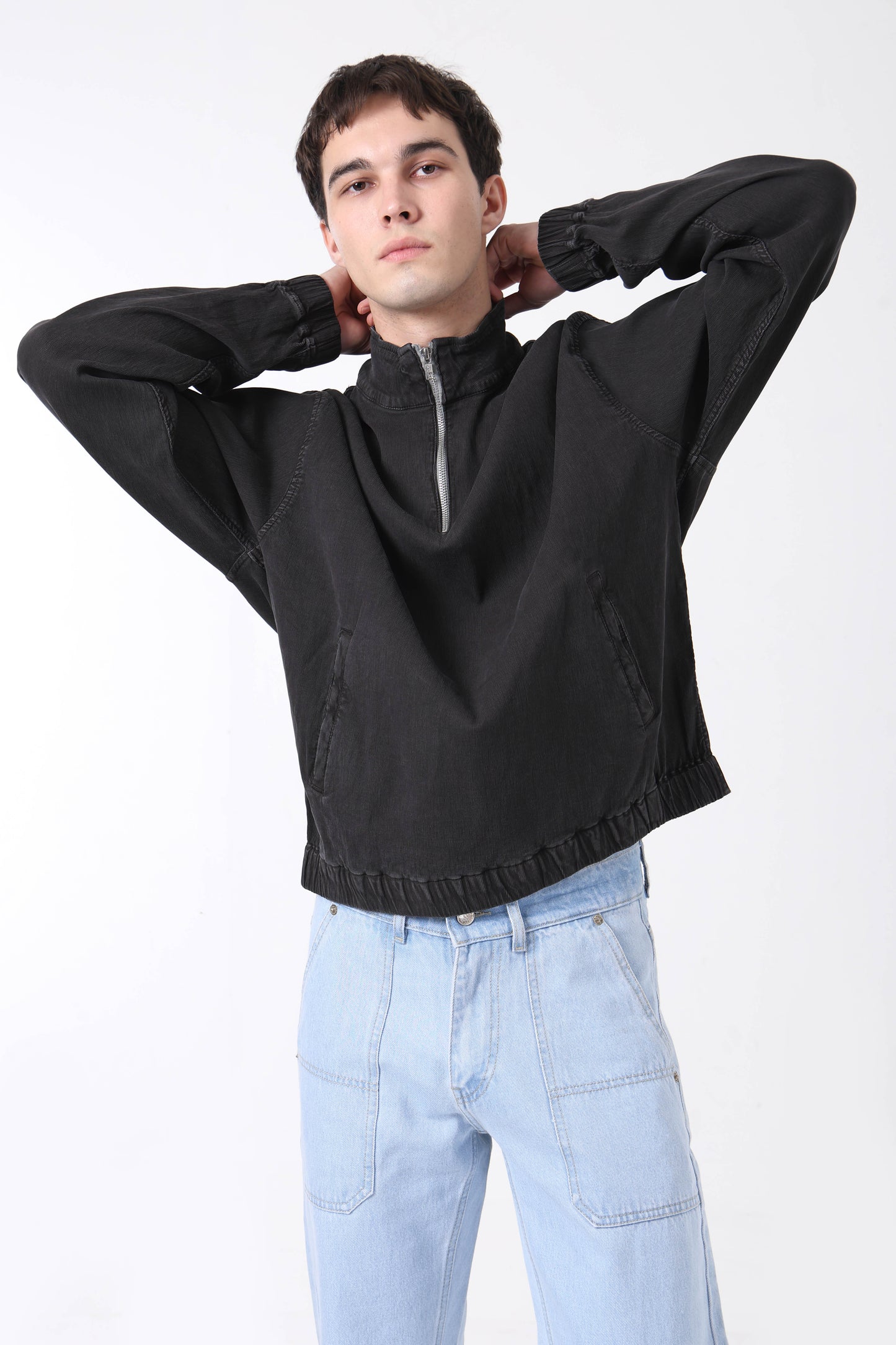 Corduroy Alpine Pullover - Black