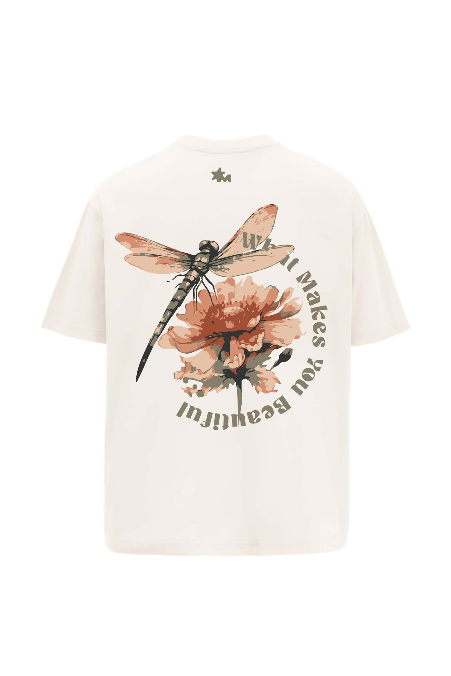 Beautiful Cream Oversized T-Shirt