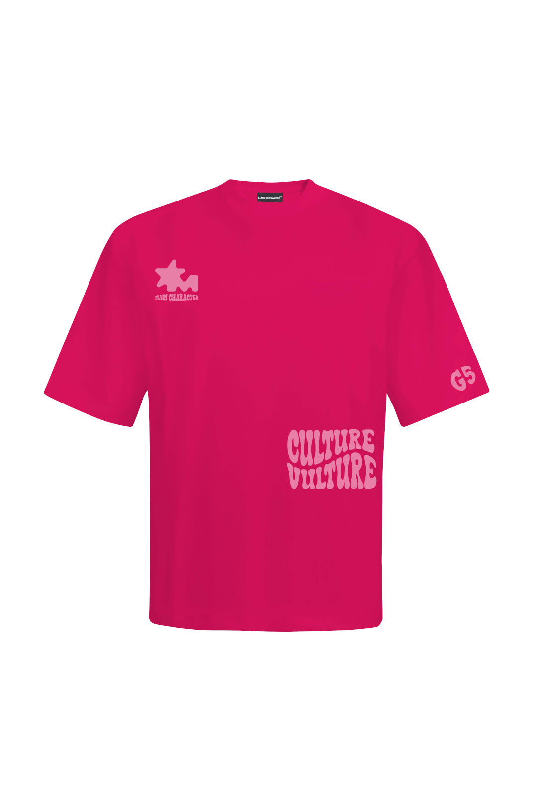 Culture Vulture Pink Oversized T-Shirt