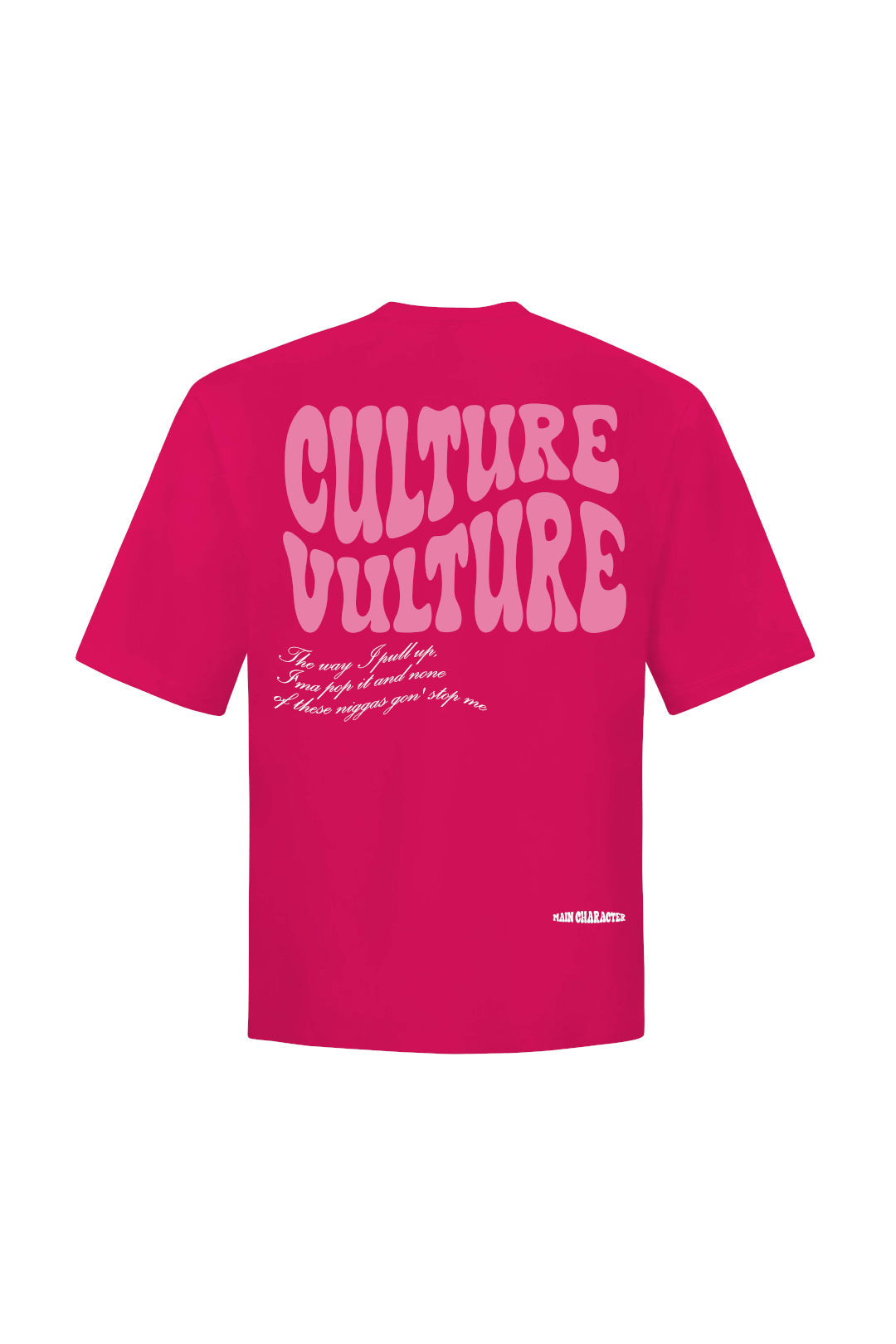 Culture Vulture Pink Oversized T-Shirt