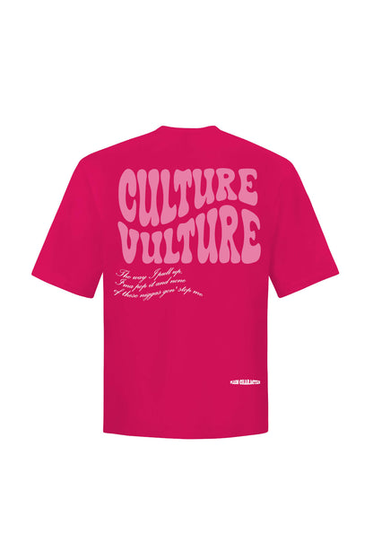 Culture Vulture Pink Oversized T-Shirt