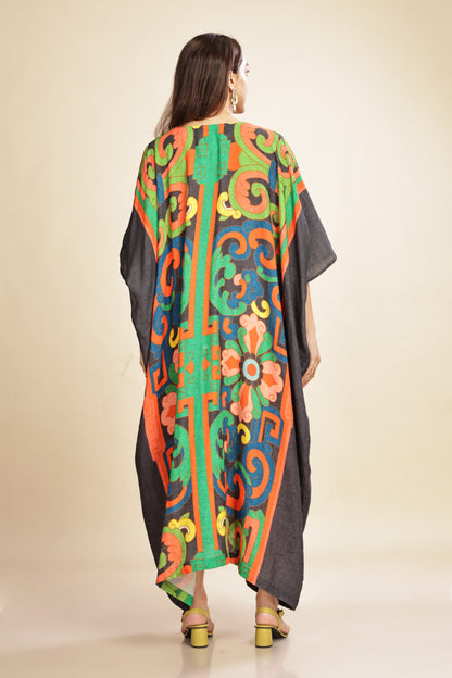 MUSEUM OF MONUMENT INSIDE TYEING KAFTAAN (Black)