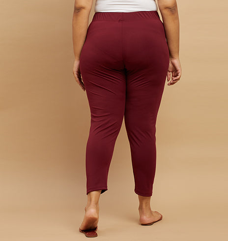 SOLID KNIT STRETCH SHIMMER LEGGINGS