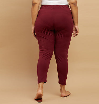 SOLID KNIT STRETCH SHIMMER LEGGINGS