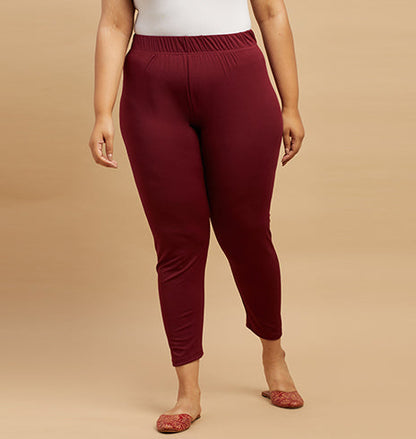 SOLID KNIT STRETCH SHIMMER LEGGINGS